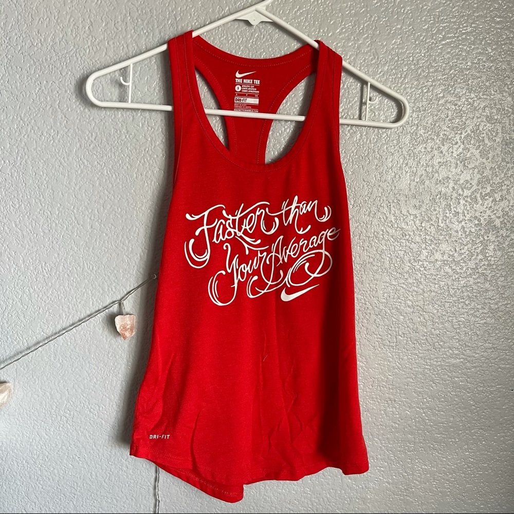 Red Nike Racer Back Tank